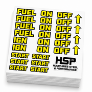 Fuel ON OFF Sticker Sheets